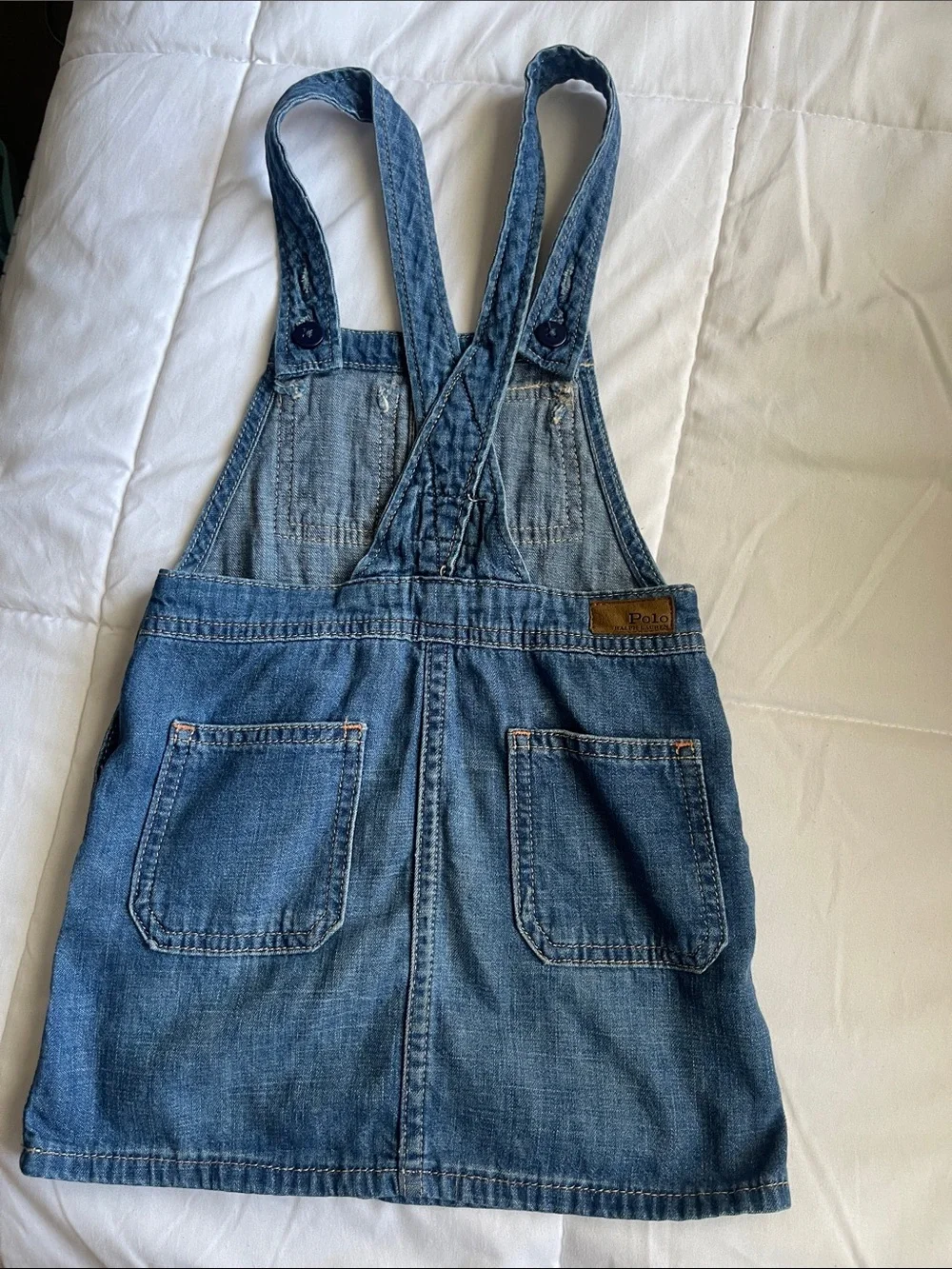 Polo by Ralph Lauren Blue Denim Overall Pinafore